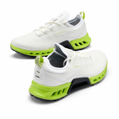 ECCO GOLF 男士BIOM系列 - 白/青檸黃：圖片 3