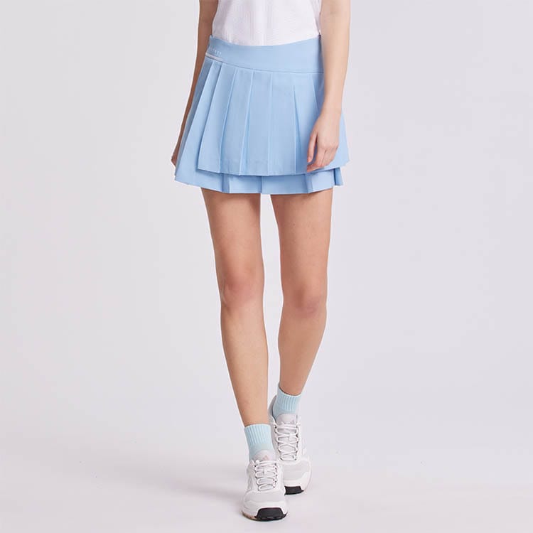 PGA TOUR-雙層設計褶裙(女)-矢車菊藍-1